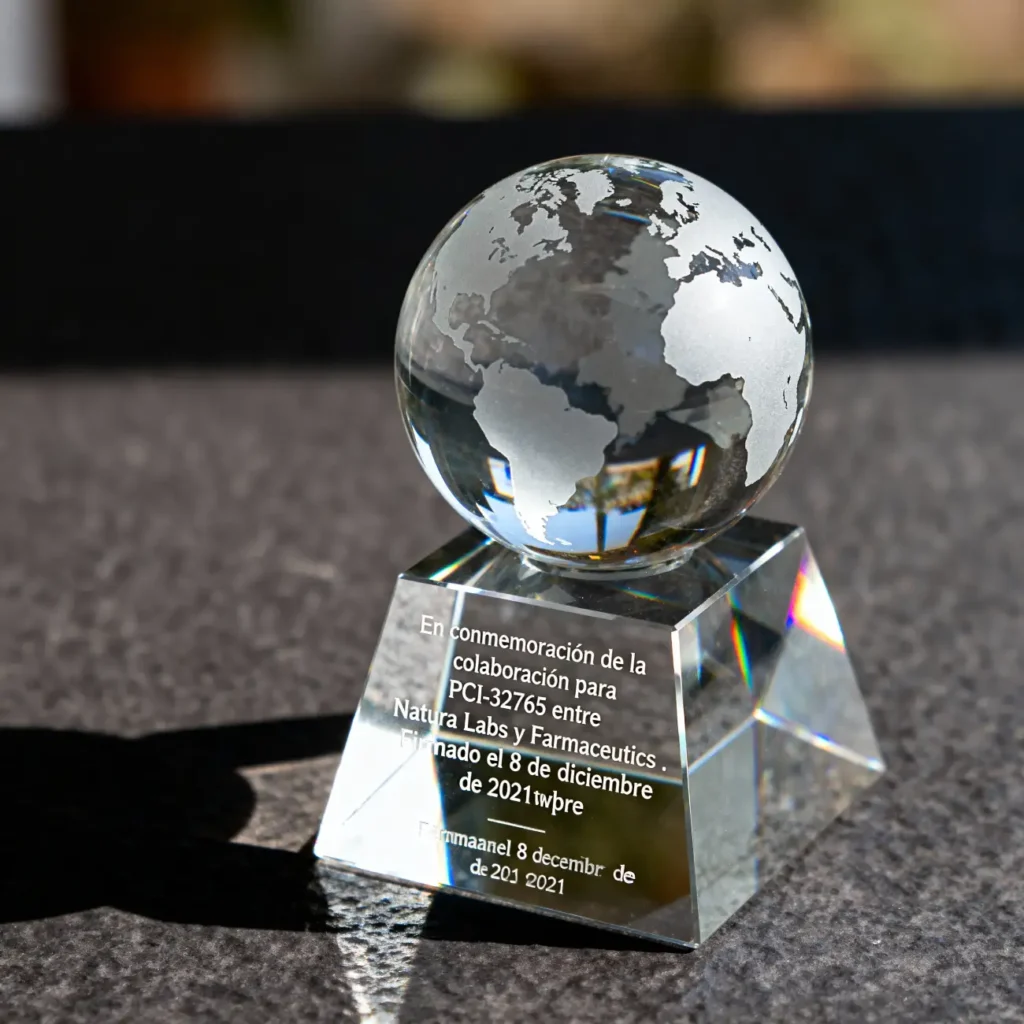 Trofeos en vidrio Barranquilla