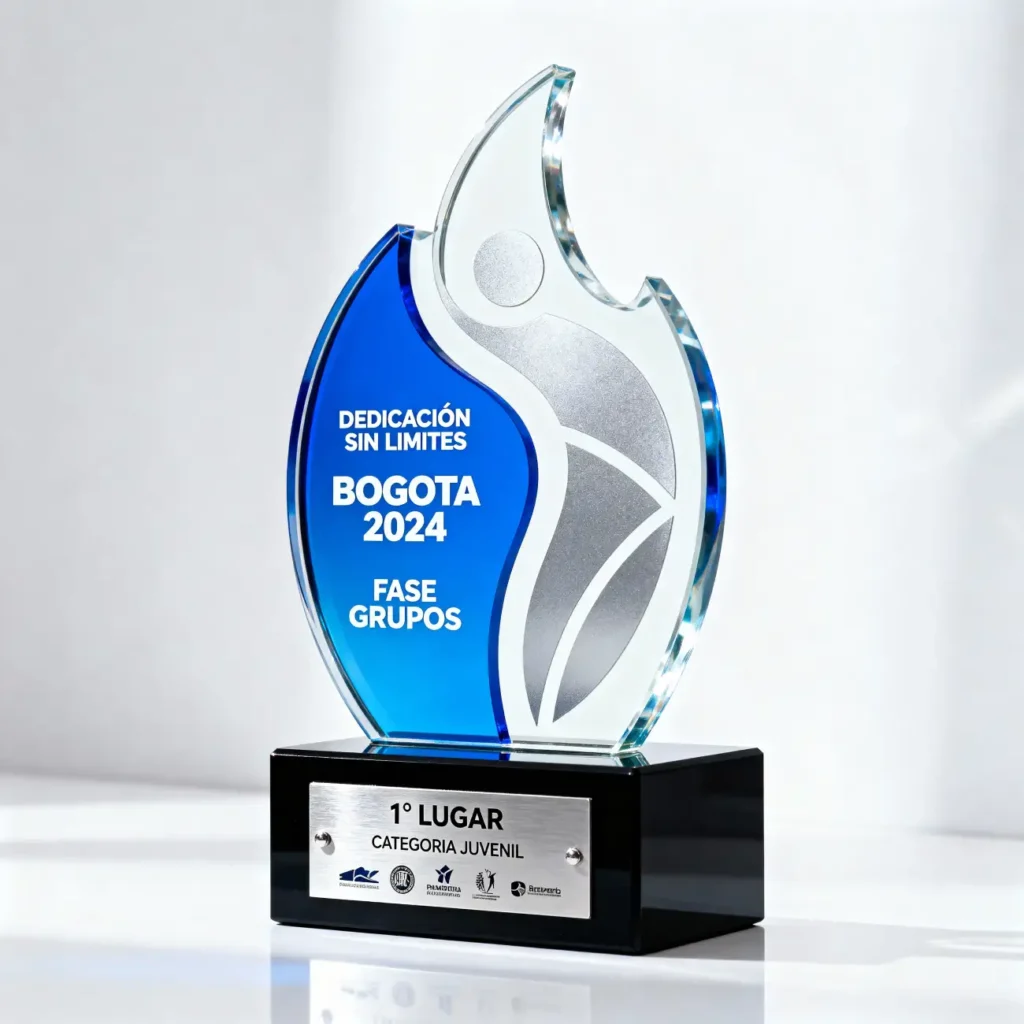 trofeo en vidrio