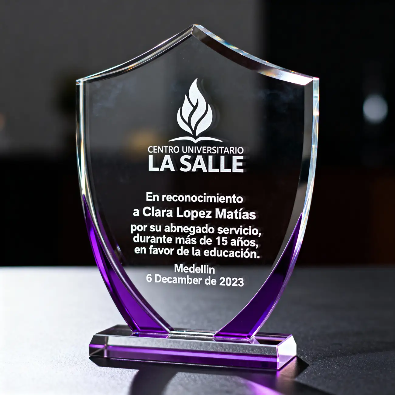 Trofeos en acrílico Medellin