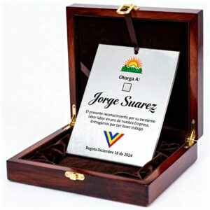 Placa de Reconocimiento en Madera