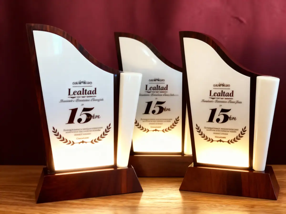 trofeo en madera