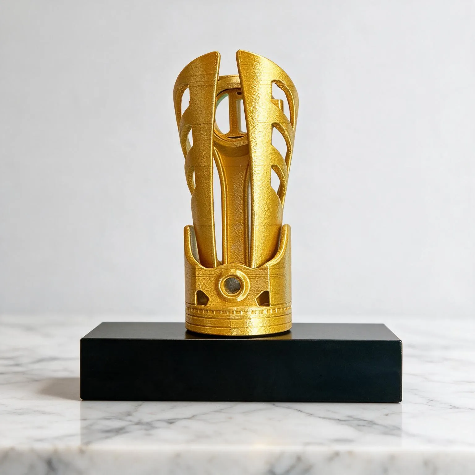 detalle-del-trofeo-3d-copa-piston-con-diseño-de-llamas-para-torneos-de-motorsport